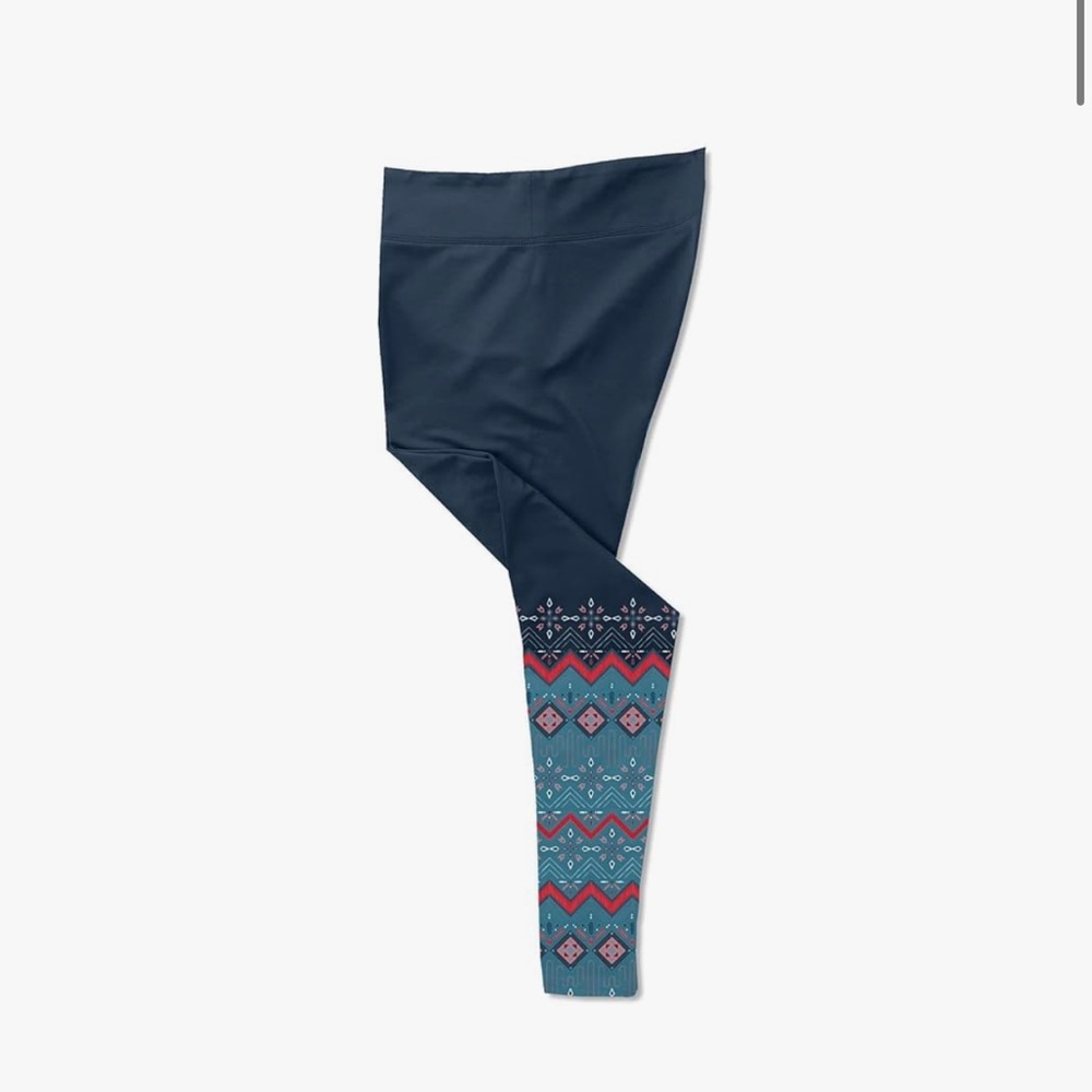 Hot Chillys Fair Isle Premium Tight Midweight Body Fit Layer Blue 2022 NWT-M